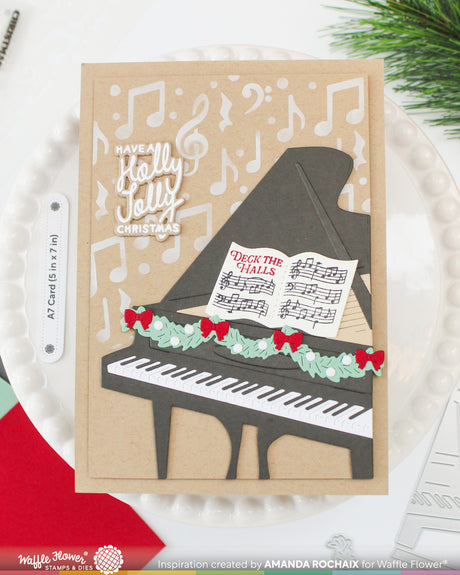 Waffle Flower Grand Piano Die - 422724