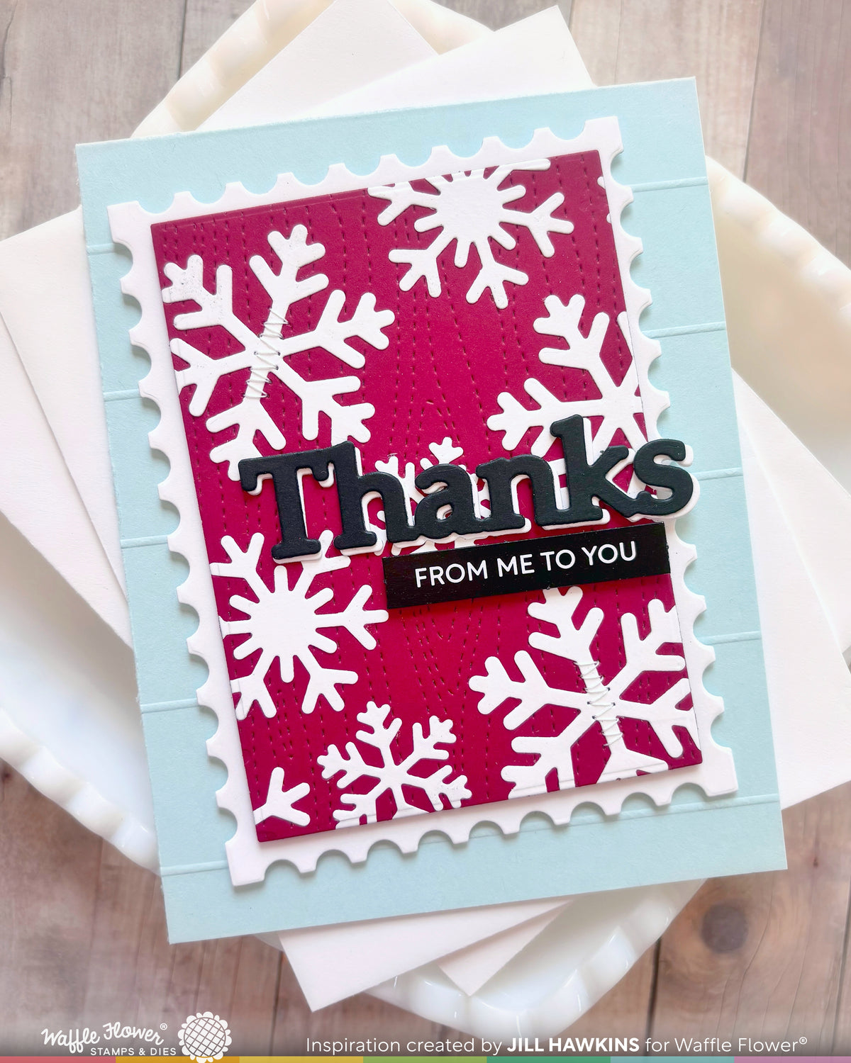 Waffle Flower Snowflake Frame Die - 422743