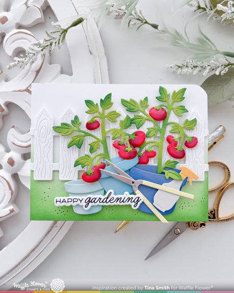 Waffle Flower Craft Postage Collage Gardening Add-ons Die