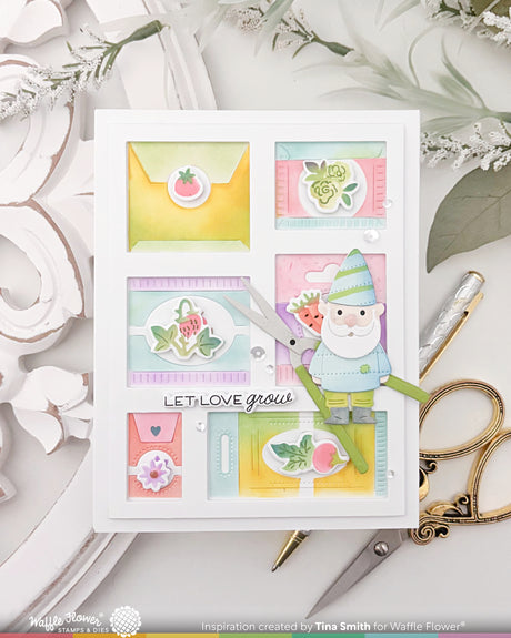 Waffle Flower Craft Happy Gnomes Die