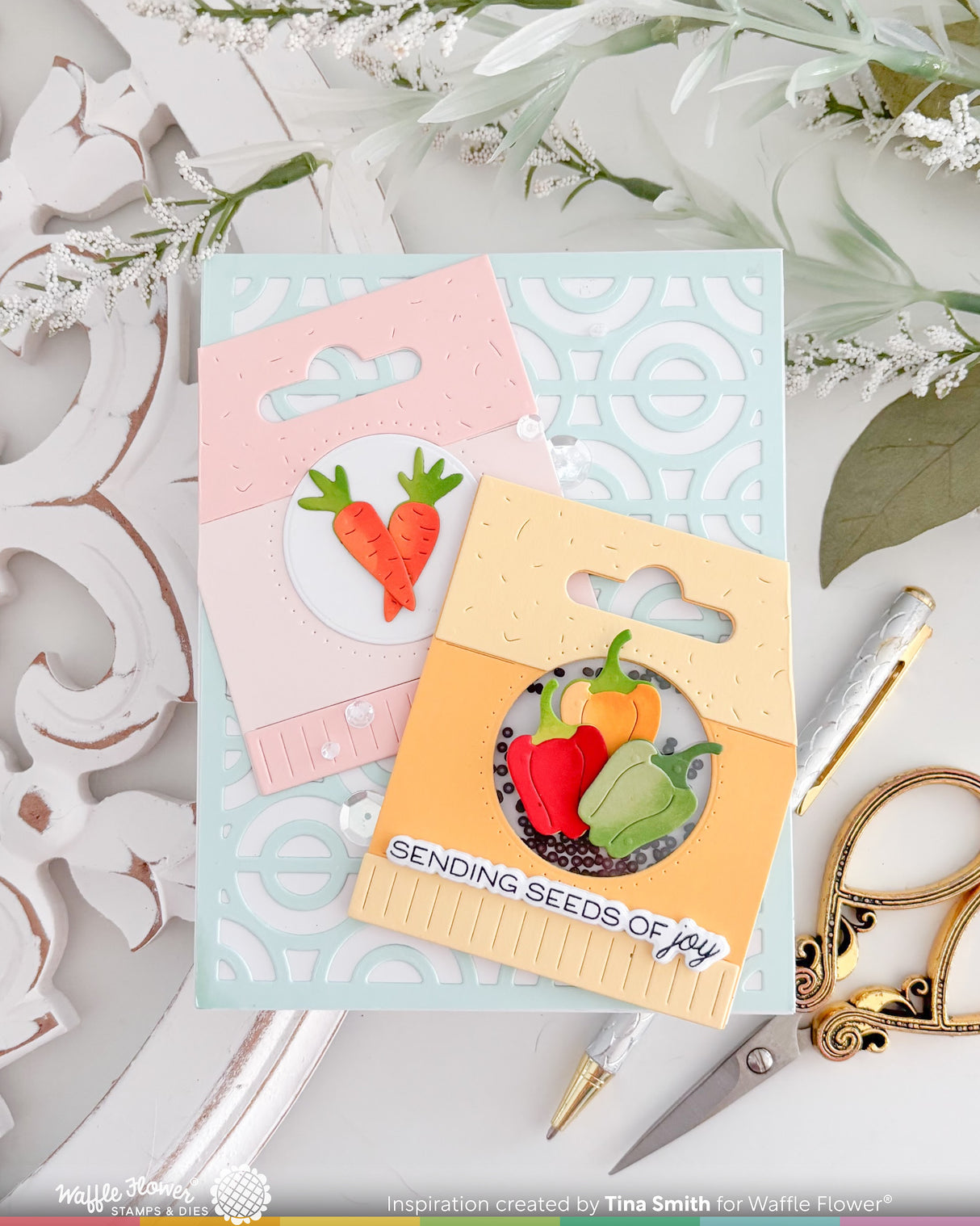 Waffle Flower Craft Seed Packet Icons Die