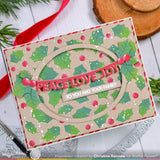 Waffle Flower Crafts Holly Jolly Background Stencil