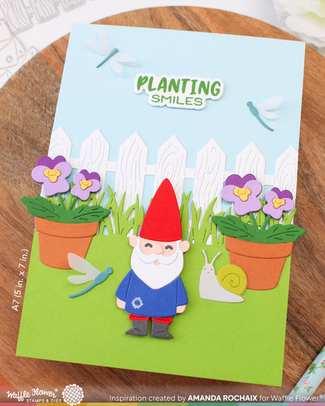 Waffle Flower Craft Happy Gnomes Die