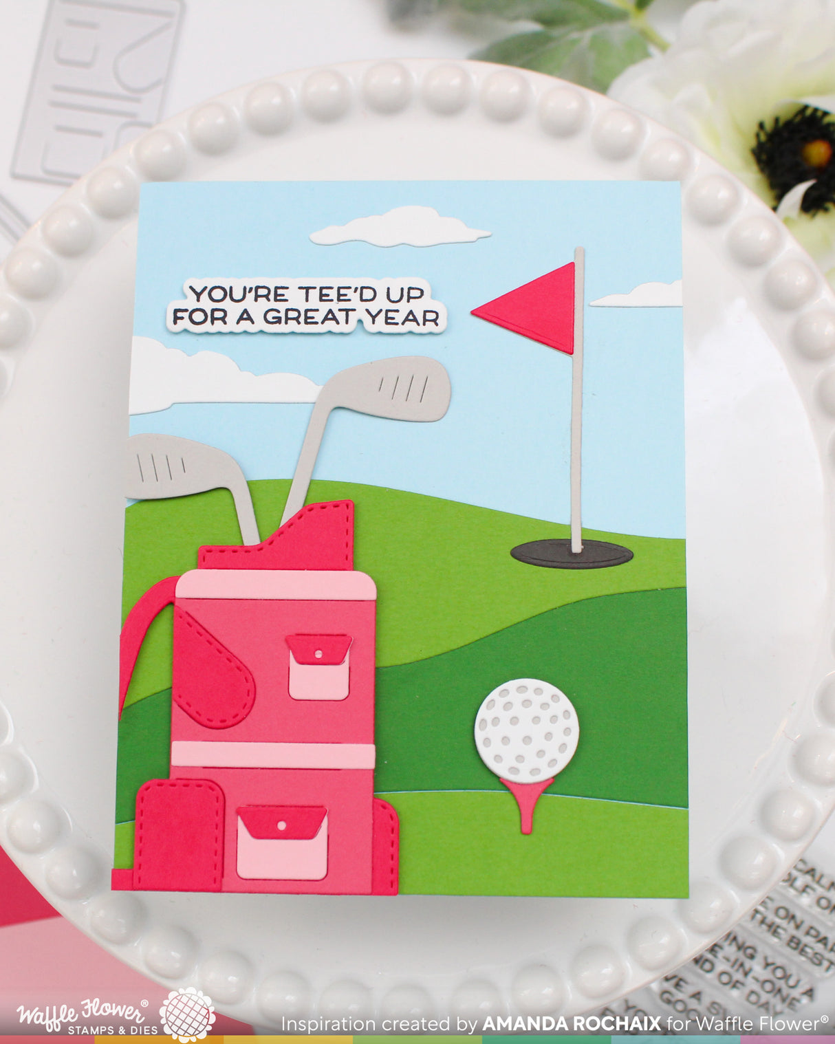 Waffle Flower Gone Golfing Die - 422540