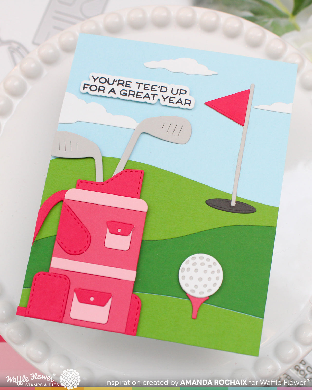 Waffle Flower Gone Golfing Die - 422540