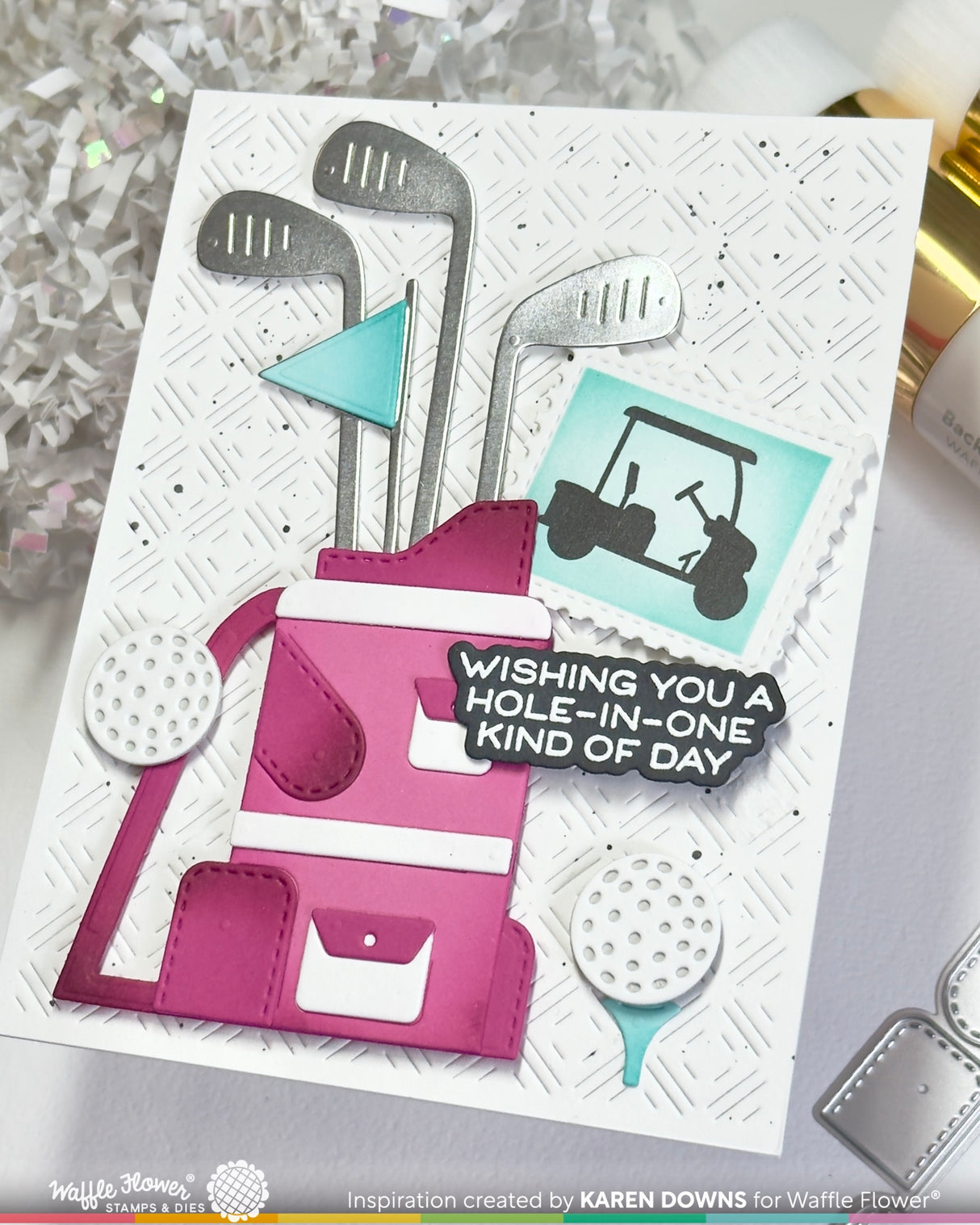 Waffle Flower Gone Golfing Die - 422540
