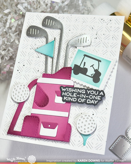 Waffle Flower Gone Golfing Die - 422540
