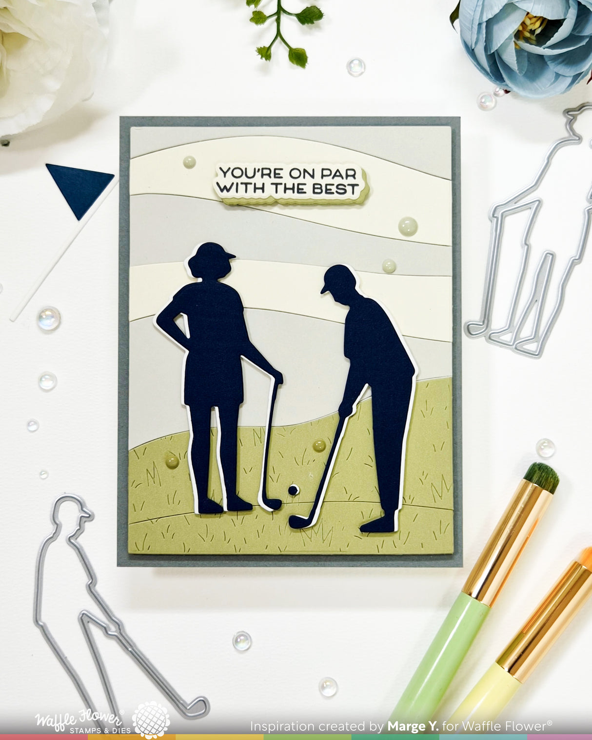 Waffle Flower Golfing Silhouettes Die - 422542