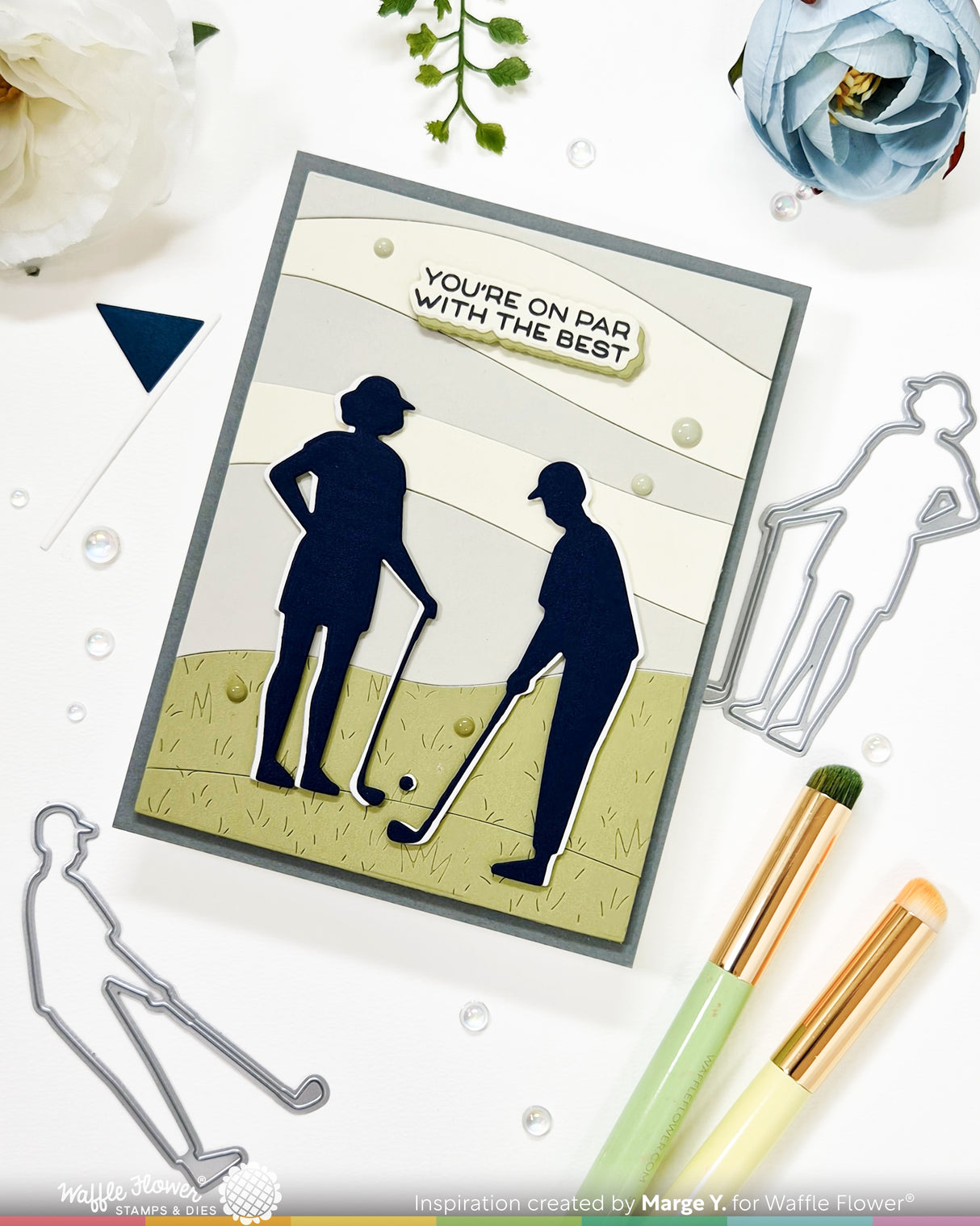 Waffle Flower Golfing Silhouettes Die - 422542