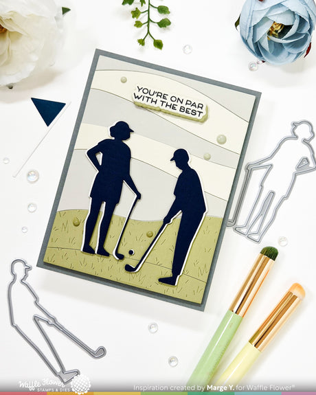 Waffle Flower Golfing Silhouettes Die - 422542