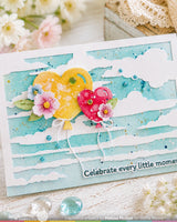 Waffle Flower Cloud Background Die - 422567