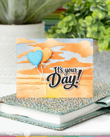Waffle Flower Cloud Background Die - 422567