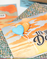 Waffle Flower Cloud Background Die - 422567