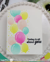 Waffle Flower Balloon Cluster Stencil for A2 A6 A7 - 422569