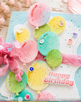 Waffle Flower Balloon Cluster Stencil for A2 A6 A7 - 422569