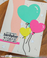 Waffle Flower Heart Balloons Die - 422572