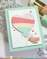 Waffle Flower Heart Balloons Die - 422572