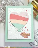 Waffle Flower Heart Balloons Die - 422572