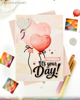 Waffle Flower Heart Balloons Die - 422572