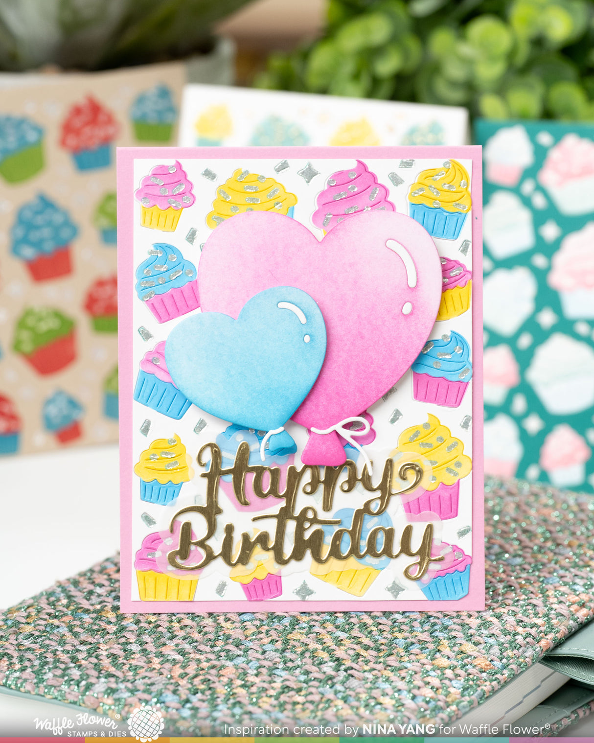 Waffle Flower Heart Balloons Die - 422572