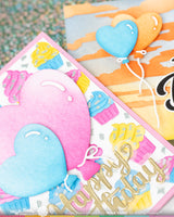 Waffle Flower Heart Balloons Die - 422572