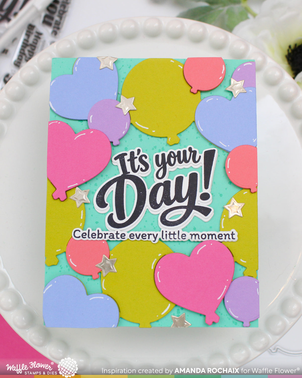 Waffle Flower Balloon Frame Die - 422573