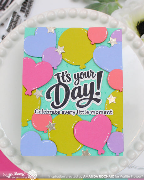 Waffle Flower Balloon Frame Die - 422573