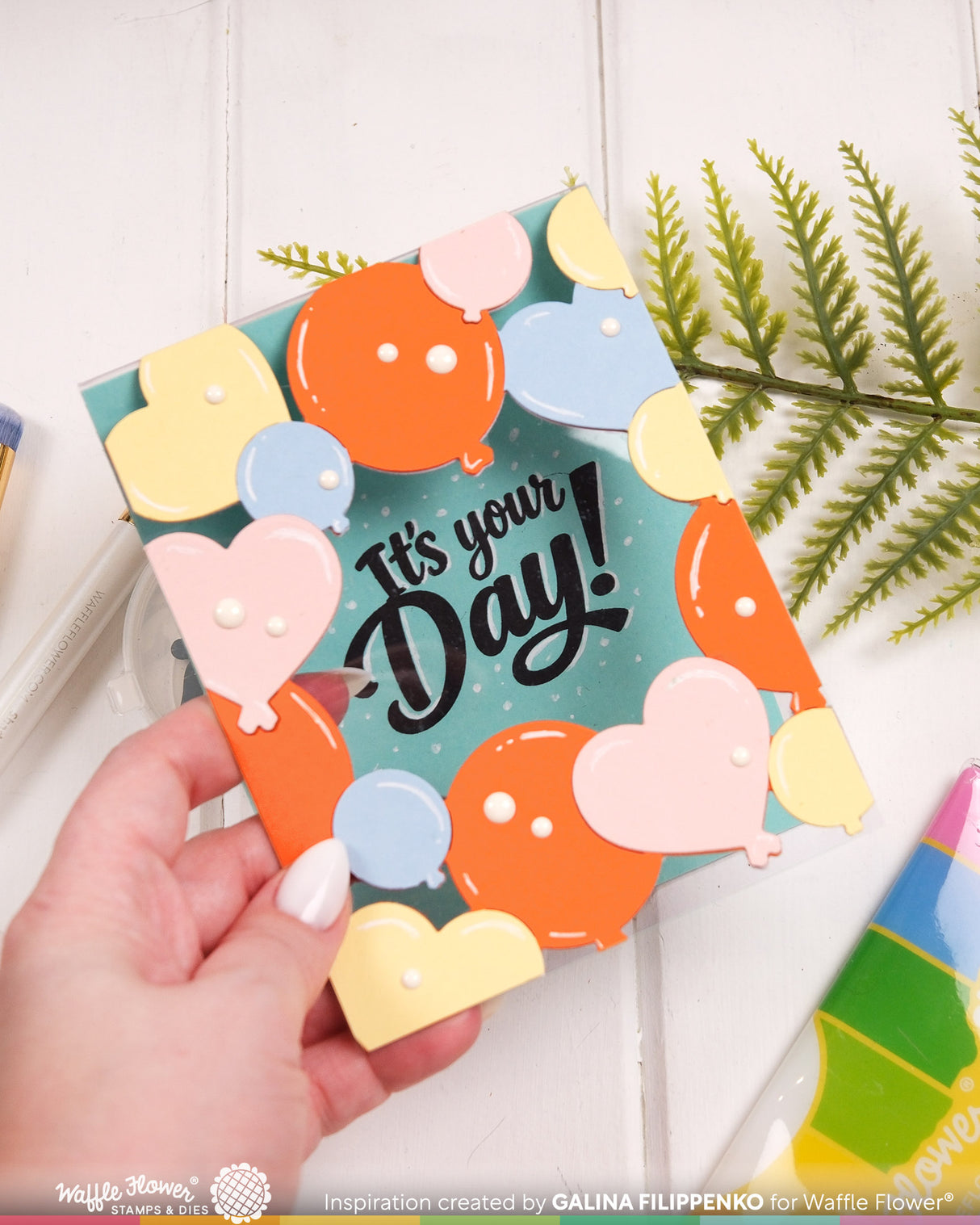 Waffle Flower Balloon Frame Die - 422573