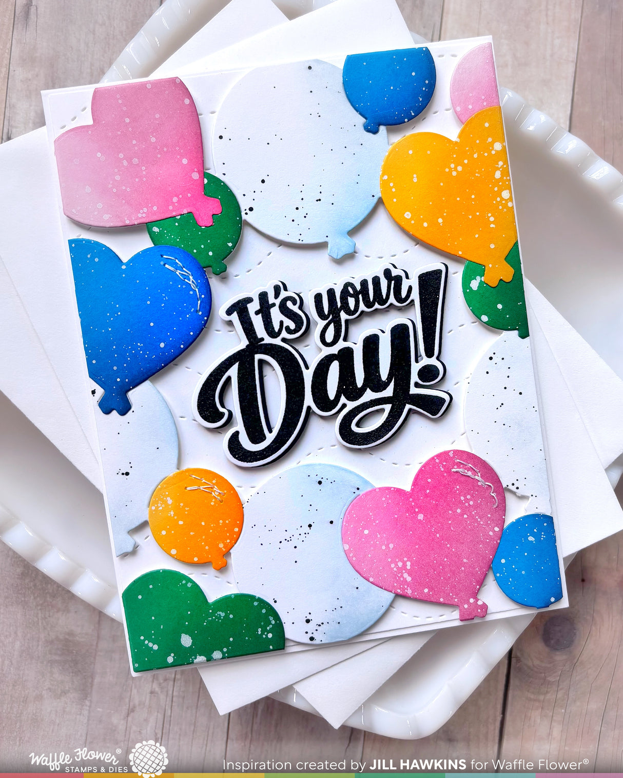Waffle Flower Balloon Frame Die - 422573
