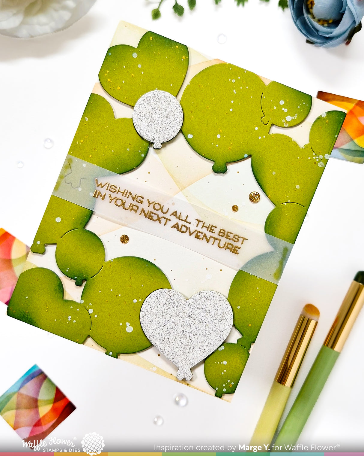 Waffle Flower Balloon Frame Die - 422573