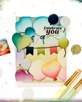 Waffle Flower Balloon Frame Die - 422573