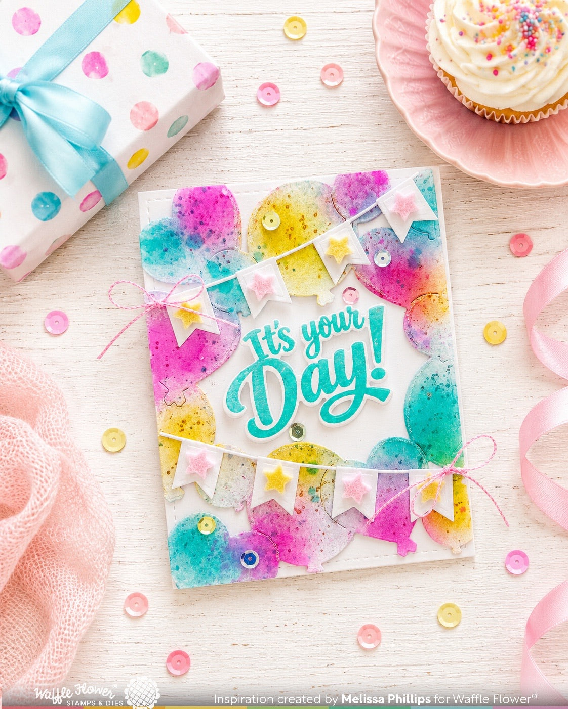 Waffle Flower Balloon Frame Die - 422573