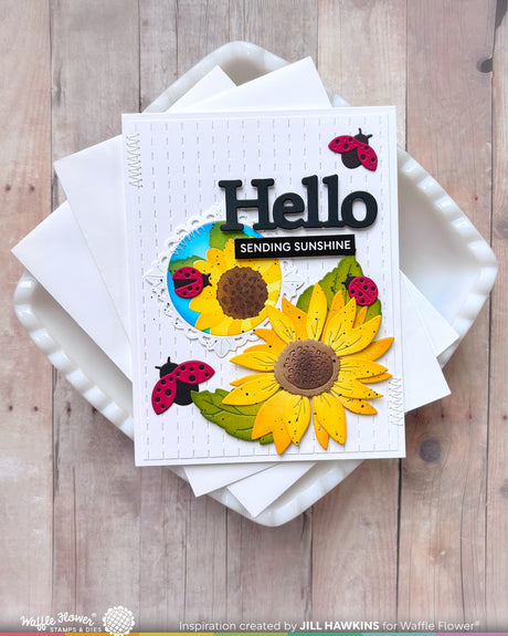 Waffle Flower Simple Greetings Trio Die - 422196