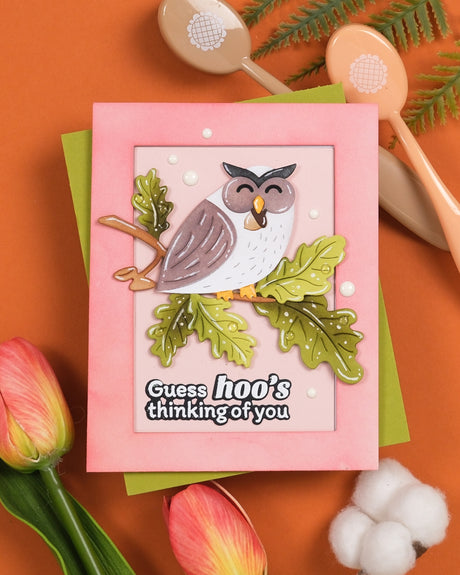 Waffle Flower Owl Duo Die-n-stencil - 422243