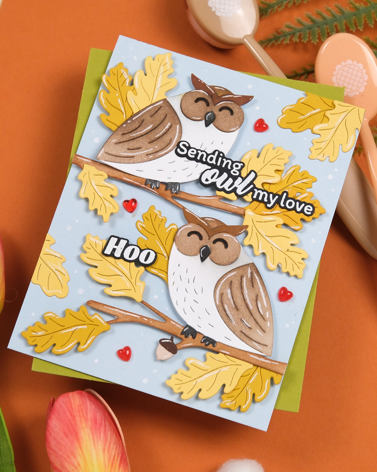 Waffle Flower Owl Duo Die-n-stencil - 422243