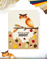 Waffle Flower Owl Duo Die-n-stencil - 422243