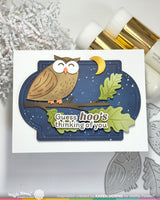 Waffle Flower Owl Duo Die-n-stencil - 422243