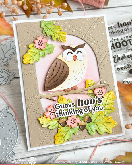 Waffle Flower Owl Duo Die-n-stencil - 422243
