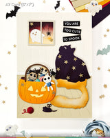 Waffle Flower Happy Haunting Cat Die - 422604