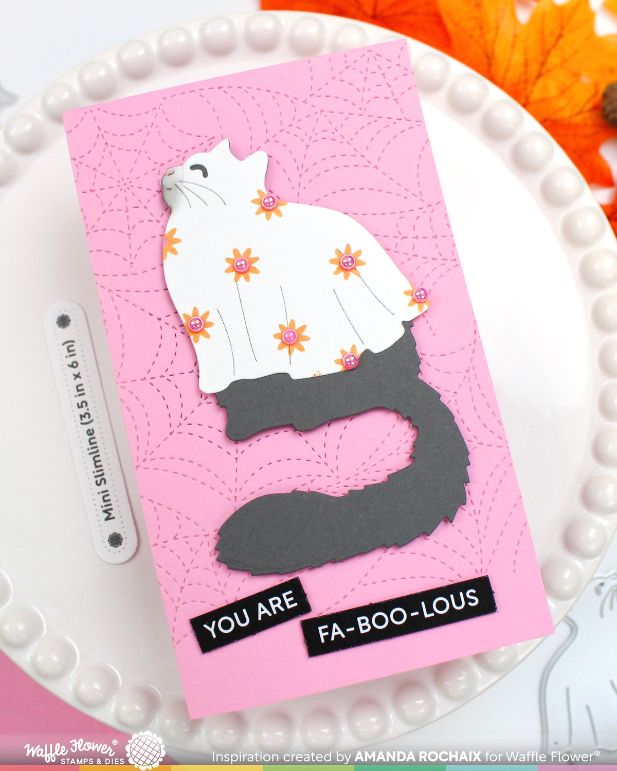 Waffle Flower Happy Haunting Cat Die - 422604