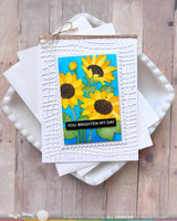 Waffle Flower NPC Sunflower Stencil - 422607