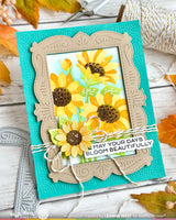 Waffle Flower NPC Sunflower Stencil - 422607