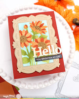 Waffle Flower NPC Sunflower Stencil - 422607