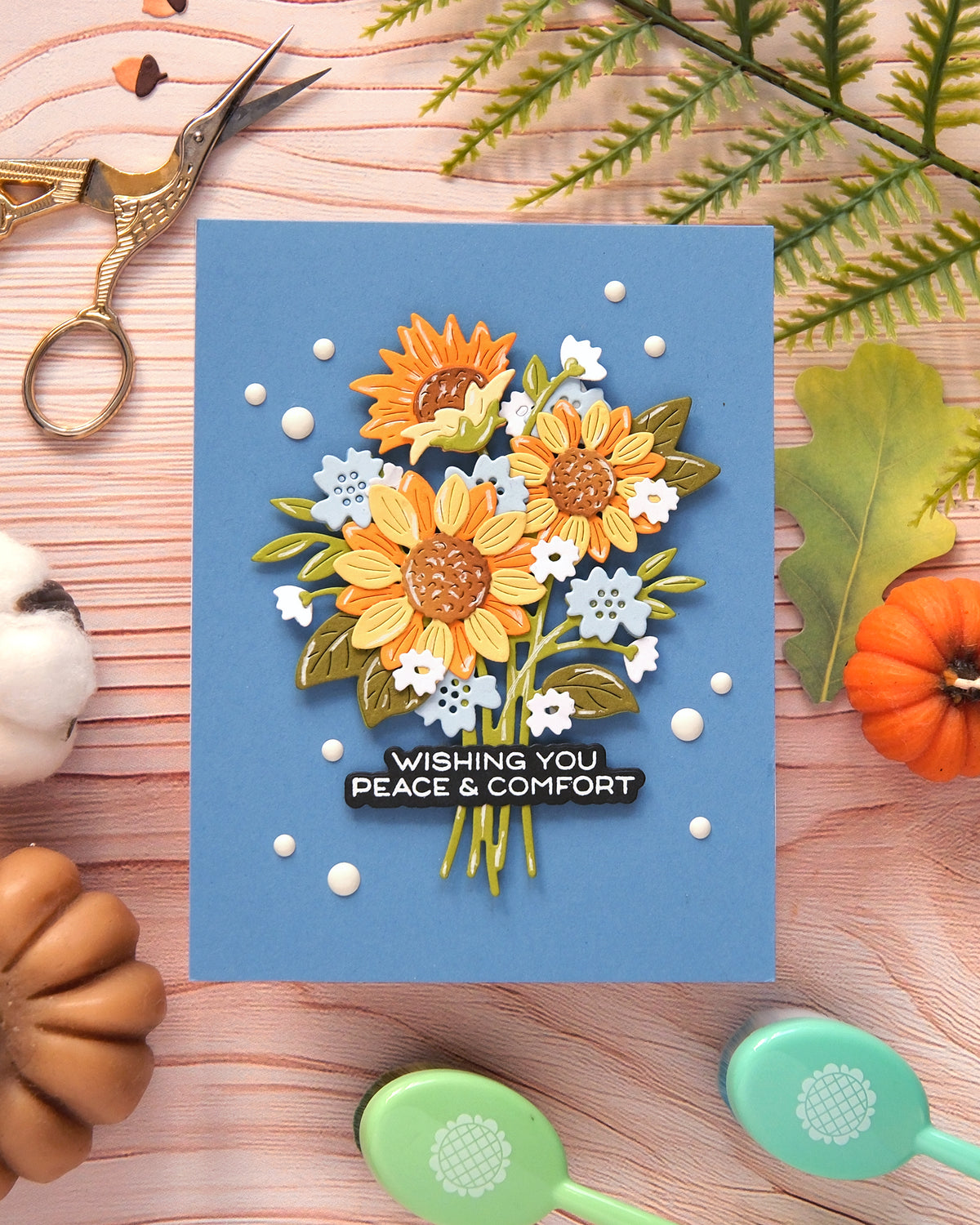 Waffle Flower Sunflower Bouquet Die - 422608