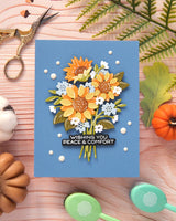Waffle Flower Sunflower Bouquet Die - 422608