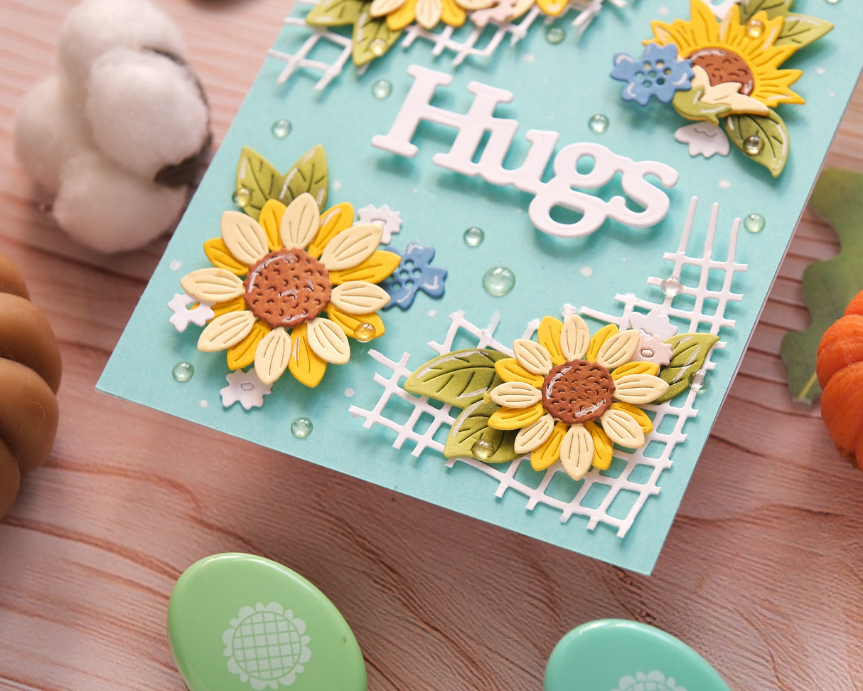 Waffle Flower Sunflower Bouquet Die - 422608