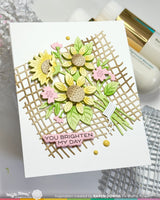 Waffle Flower Sunflower Bouquet Die - 422608
