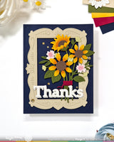 Waffle Flower Sunflower Bouquet Die - 422608