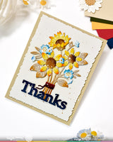 Waffle Flower Sunflower Bouquet Die - 422608