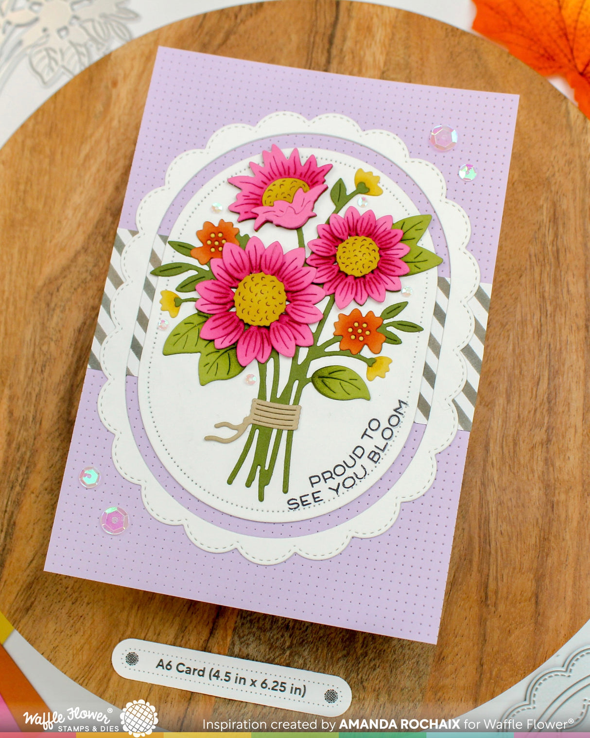Waffle Flower Sunflower Bouquet Die - 422608